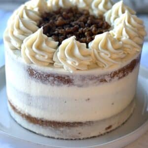 Gluten Free Maple Pecan Crunch Cake